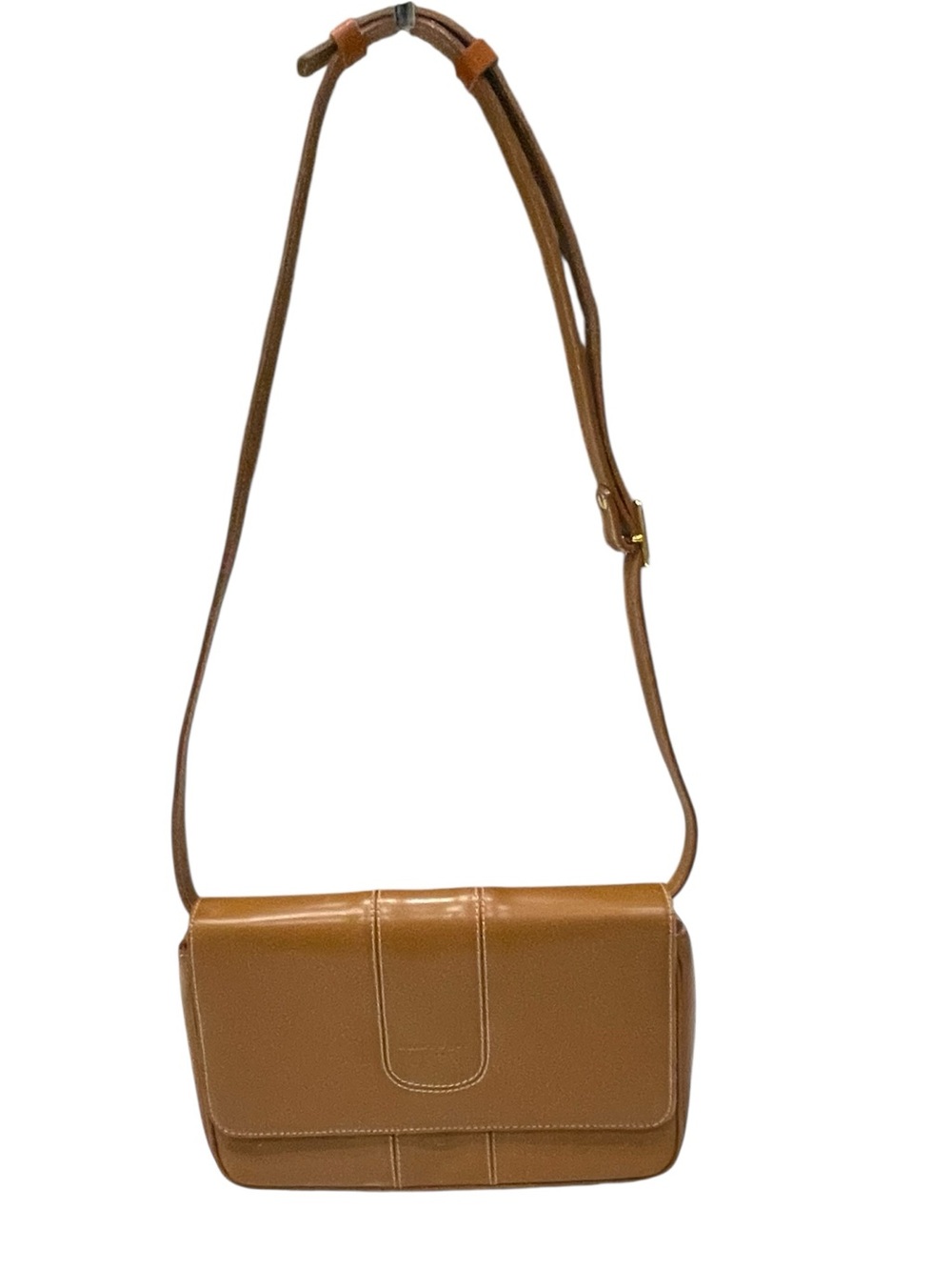 Courrèges Women's Tan Leather Crossbody Bag